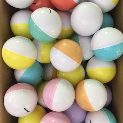 China Wholesale Plastic Colorful Capsule Shell Ball No Toy Prize Empty 30 Sale PP Gashapon Capsule 45 60 75 100 120 Mm for sale