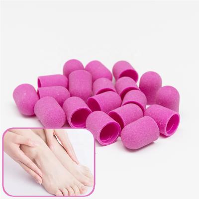 China Manicure Pedicure Tools Replace Yaqin Main Brand Sanding Cap Handle Callus Remover Squeak Sanding Caps for sale