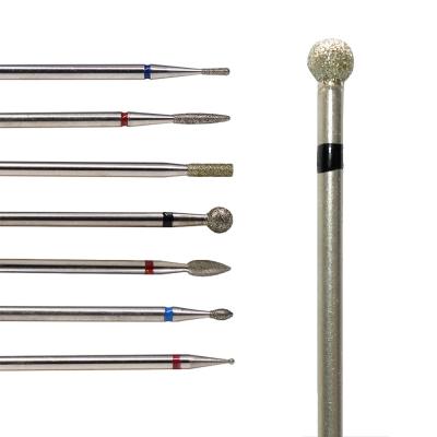 China High Quality And Antibacterial Diamond Nail Drill Bit Ball Cuticle Clean For Nail Art Salon Manicure Tool Kit for sale