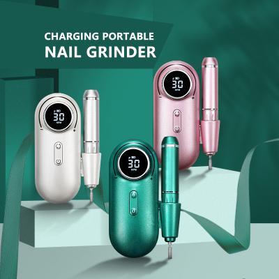 China wireless & 2021 Rechargeable Nail Salon Manicure Nail Drill Machine High Quality Electric Portable Acrylic Nail Drill Machine for sale