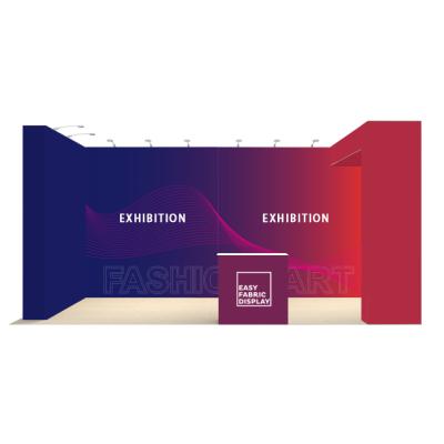 China Foldable Advanced Upright Backdrop Tension Fabric Pop Up Display For Trade Show for sale