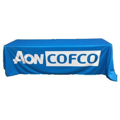 China Disposable Exhibition Table Throw Custom Cover Fabricating Custom Table Cover for sale