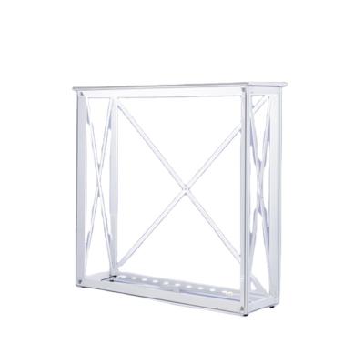 China Light Backlit Pop Up Advertising Showcase Supermarket Display Racks Folding Backlit Monitor Twist Counter Tower for sale