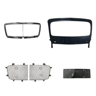 China ABS Plastic For Bentley Continental Flying Spur Model 2013-2018 Middle Mesh Front Bumper Assembly Grille + Outer License Plate+ Frame for sale