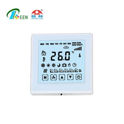 China Modern wall mount 16A, 3A or free touch Wifi thermostat rs485 modbus touch screen smart room heating programmable thermostat for sale