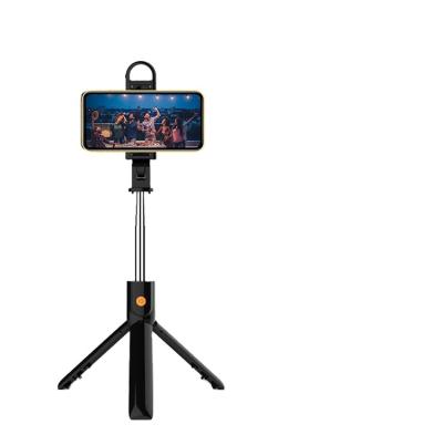 China New 2022 Adjustable Wireless Selfie Stick Tripod With Shutter LED Fill Light Remote Control Foldable Mini Tripod for sale