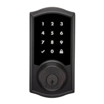 China Smart Touch Screen Lock Oil Rubbed Cylinder Bronze Single Electronic Deadbolt Smart Door Lock SL9 for sale