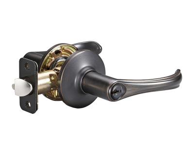 China Entrance. Privacy matte black tubular leverset black door handles interior oil rubbed bronze GLOBE aged handle door lock bronze door leversetsdoor for sale