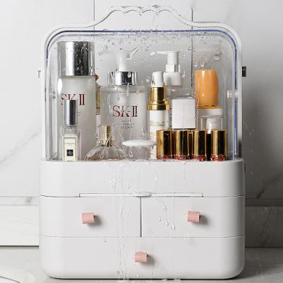 China Bedroom Viable Plastic Cosmetic Multifunctional Cosmetic Storage Box Finishing Box for sale