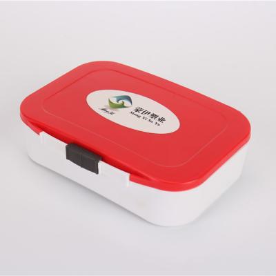 China Factory 6 Grids Eco-Friendly Green Mini Travel Case Medicine Oraginizer Pocket Pill Storage Box Red Tablet Box for sale