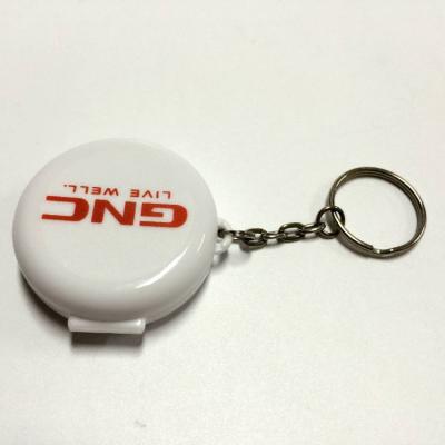 China Portable Key Chain One Food Grade PP Caseplastic Pill Organizer Round Pill Pack for sale