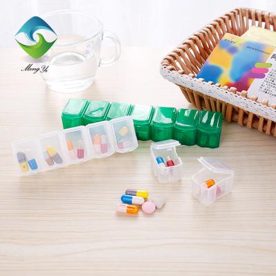 China Detachable Promotional Weekly Pill Box Vitamin Pill Box Gifts Plastic Vitamin Cases for sale