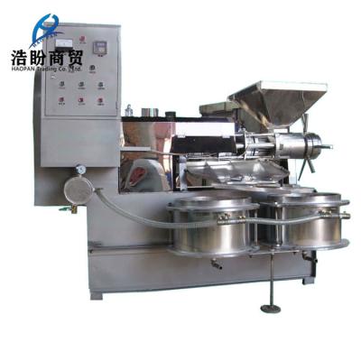 China Oil Production HAOPAN Small Olive Oil Press Machine Almonds Oil Press Machine Tabletop Oil Press Machine for sale