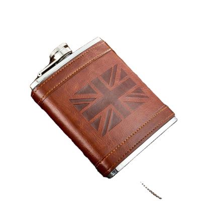 China Metal Personalized Customized Portable Stainless Steel Whiskey Pocket Hip Flask for sale