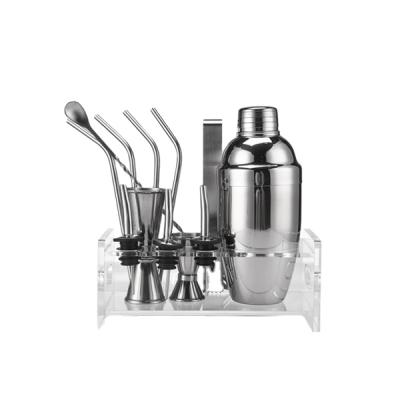 China 2021 Disposable 8 Piece Luxury Stainless Steel Cocktail Set for sale