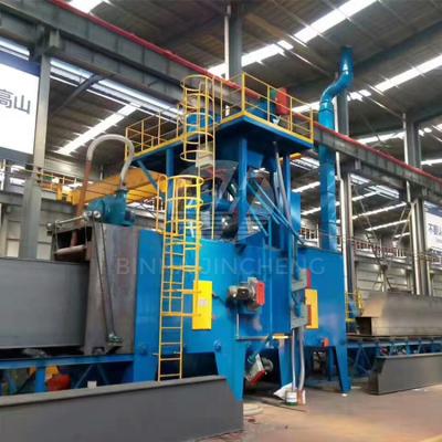 China Building Material Shops Industry Blast Equipment Roller Conveyor Shot Blasting Cleaning Machine for sale