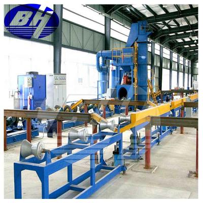 China Rust/Corrosion Inhibitor Equipment Sand Blasting Machine Steel Pipe External Blasting Inner Wall Deruster for sale