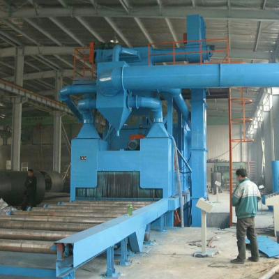 China Garment Shops Factory Steel Plate Shot Blast Cleaning Machine for sale