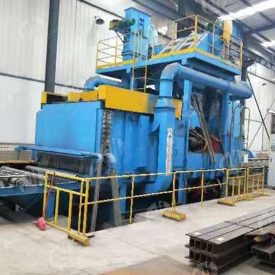 China Garment shops steel structure plate pretreatment line derusting shot blasting machine and painting machine for sale