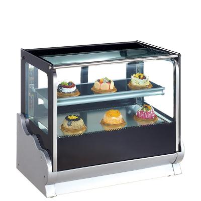 China High Quality COMPRESSOR Sliding Glass Door Cake Display Cabinet for sale