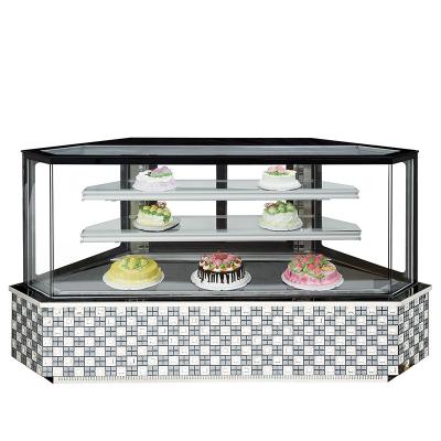 China Single-Temperature 3 Shelf Cake Showcase Refrigerator with Tempered Glass Bakery Showcase Refrigeration Equipment for sale