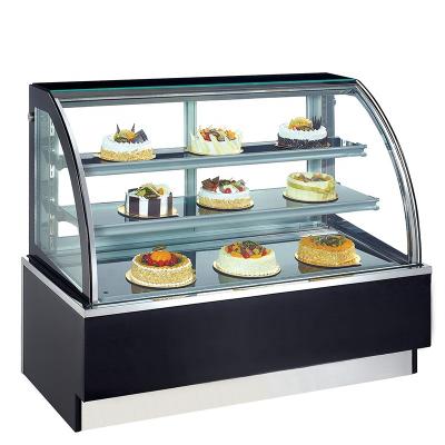 China COMPRESSOR Bakery Case Table Cake Cabinet Display Refrigerated Freezer Display Door Maker Refrigerator Cake Display Case for sale