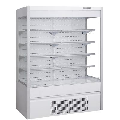 China Single-Temperature Air Curtain Cabinet Vertical Refrigerated Used Display Cabinets Refrigerator Display Large Capacity With CE/ETL/ROHS Certificate for sale