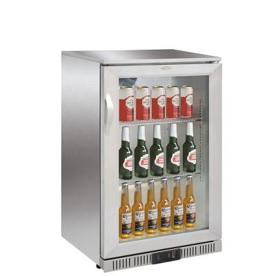 China Single-Temperature Factory Price Bar Cooler Hotel Display Double Door Back Bar Display Cooler For Beer Cold Store for sale