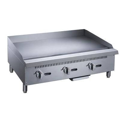 China Catering Equipment Other Hotel Restaurant Kitchen Equipment Stainless Steel Flat Plate Gas Stove Catering Griddle for sale