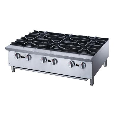 China Full Kitchen Equipment Classic Commercial Stainless Steel Burner Gas Stove Chain Gas Cooker Burner for sale