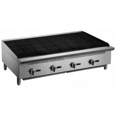 China Easily Assembled Hot - Selling Stainless Steel Gas Grill Counter Top Gas Lava Rock Grill DCCB-48 for sale