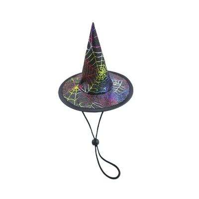 China ELEGANT Halloween Pet Hat Witch Hat Pumpkin Funny Dog Halloween Hat Pet Party Supplies Cute Pet Apparel Trend Attractive Dress Up Cats a for sale