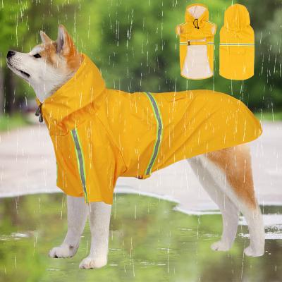 China CLASSIC Raincoat Dog Raincoat Cloak Reflective Big Dog Clothes Dog Raincoat Pet Products Wholesale New Style for sale