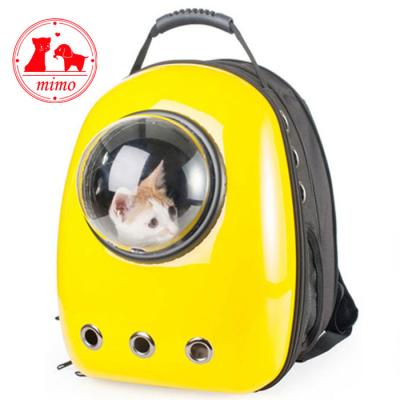 China Viable Cat Cages Carries House Pet Dog Backpack Increased Acrylic Capsule Carrier Bag New Design Capsule Travel Bag for sale