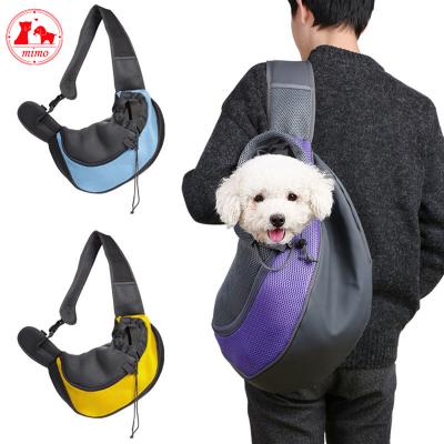 China Viable Pet Puppy Cage Carriers House Outdoor Travel Handbag Pocket Mesh Oxford Single Shoulder Bag Tote Shoulder Bag for sale