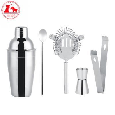 China Viable Set 5Pcs 550ml Professional Cocktail Bartender Jug Wine Mixer Set Hand Shaker Drink Fancy Party Bar Set Brewing Kit for sale