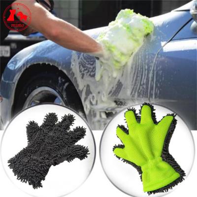 China New Doulge Chenille Microfiber Dog Side Car Microfiber Car Side Doulge Towel Wash Chenille Cleaning Auto Care No Scratch Wash Tool Household Glove for sale