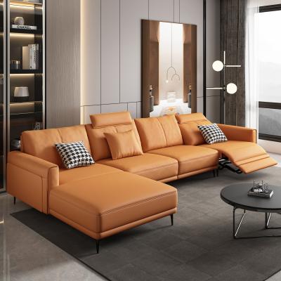 Cina Wholesale L shape recliner sofa living room furniture electric massage function sofa in vendita