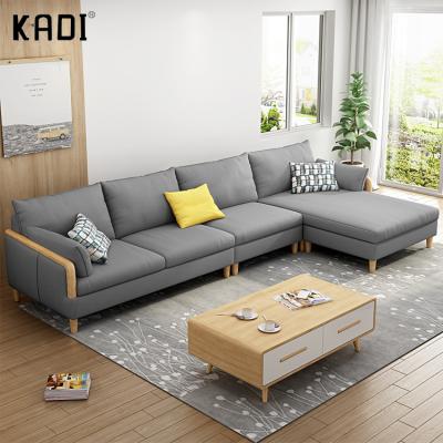 China sofa bed 2021 newest year design 7 seater fabric sofa set for living room cheap fabric sofa for sale