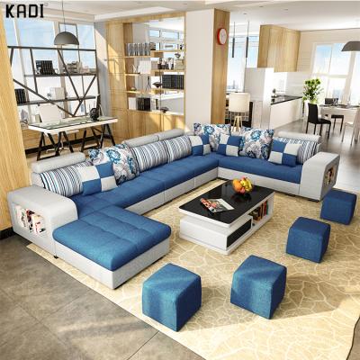 China Modern Hot Selling Living Room Furniture Fabric U Shaped Sectional Sofa Factory Wholesale Cheap Price for sale