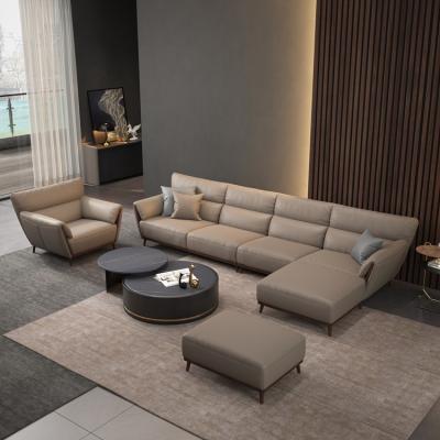 China Modern Furniture L Shape Sofa Storage Living Room High Quality Sofa Modern Leather Sofa for sale