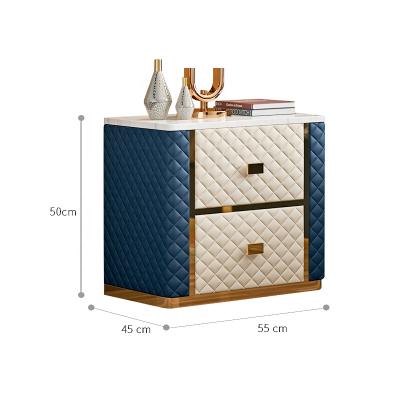 China Storage Most Popular Elegant Luxury Bedside Table Nightstand for sale