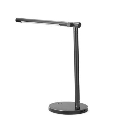 China Lighting Functions Factory Supply Mini Slim LED Rechargeable Desk Lamp with Wireless Charger for sale