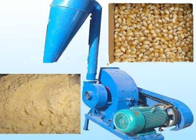 China 11kw 15hp Rice Husk Hammer Mill Grinder Biomass Hammer Mill With Cyclone for sale