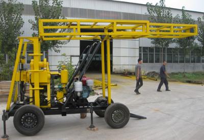 China Hydraulic water well drilling rigs , exploration water drill rig east to move for sale