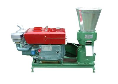 China KL200 capacity 200kg/h diesel type animal feed coconut grass pellet mills machine for poultry farm for sale