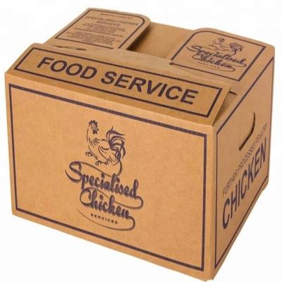 China Recyclable Corrugated Food Grade Cardboard Box For Frozen Chicken for sale