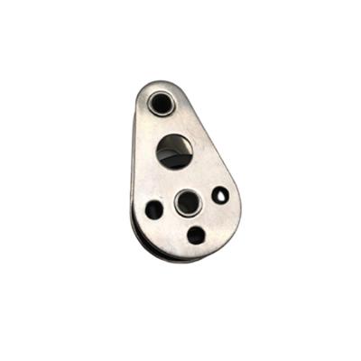 China Less Effort Marine 316 Stainless Steel Pulley Small Cavity Sailboat Pulley 25MM Mini Pulley for sale