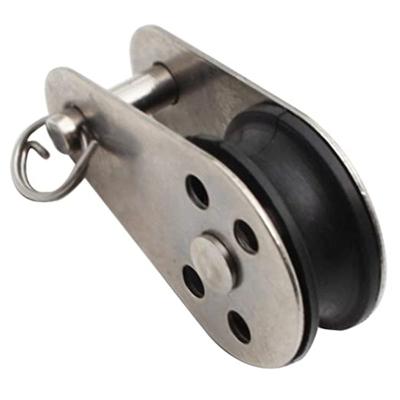 China Sailboat / Yacht / 316 Stainless Steel Sailing Pulley Block Tools 25mm From Kayak / etc. with Removable Pin Nylon Pulley for Sailboat Yacht Gym for sale