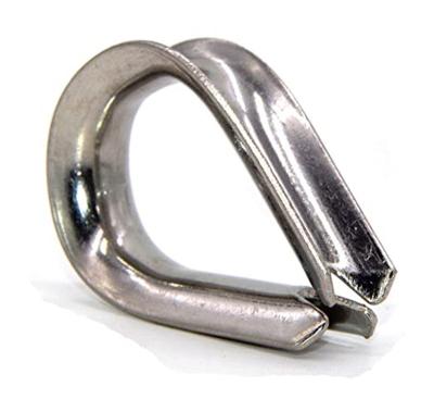 China Marine Boat Supplier 304 316 Stainless Steel Rope Thimble High Polished European Type Thimbles for sale